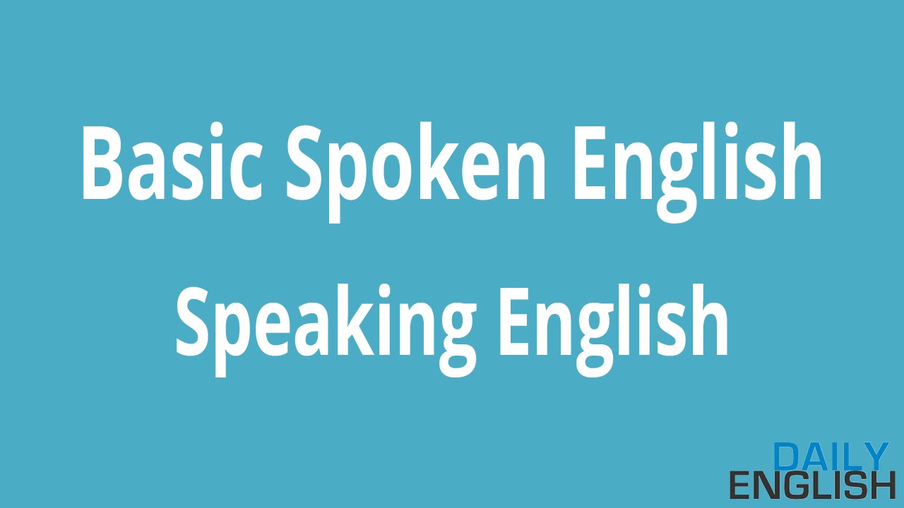 Speaking Englsih